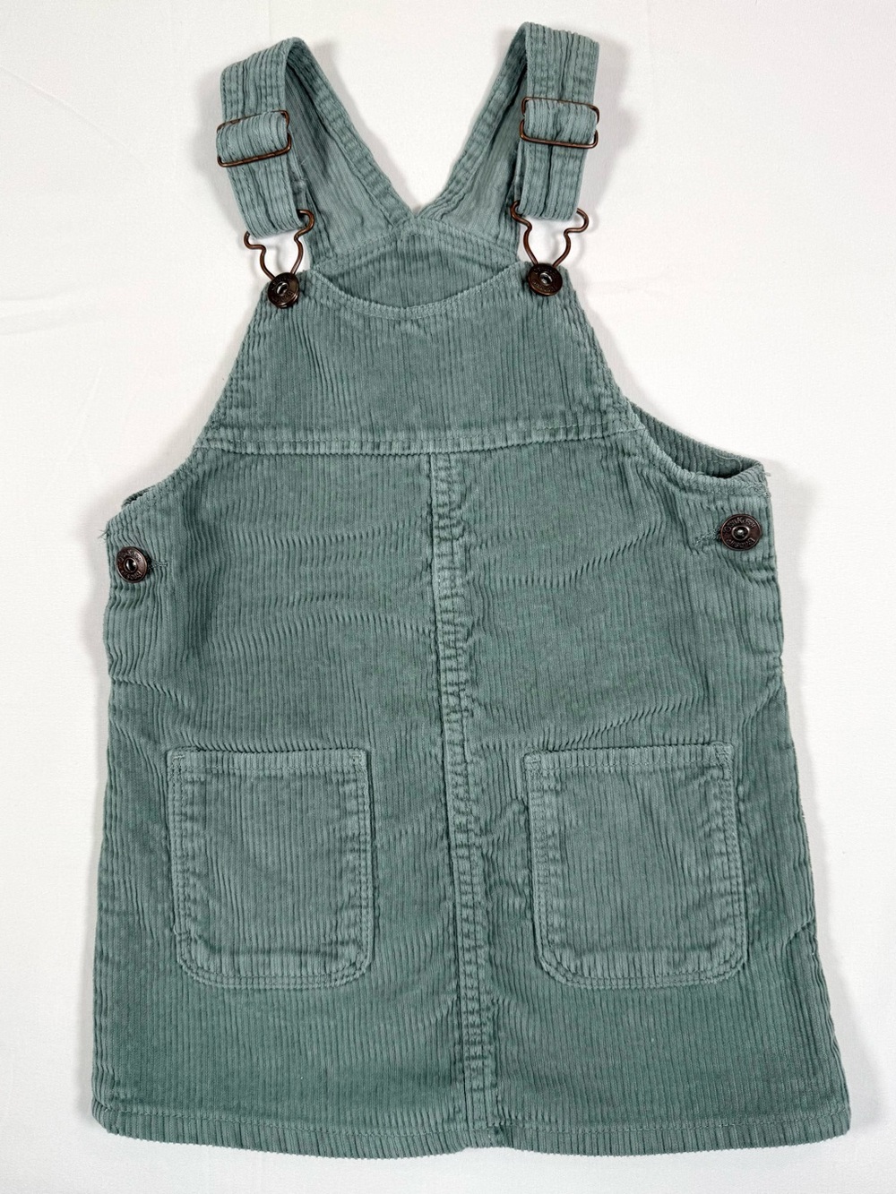 OSHKOSH Girls Corduroy Overall Dress 3T Cottagecore Vestbak Jumper Retro Preppy